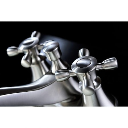 Anzzi Major Centerset 2-Handle Mid-Arc Bathroom Faucet in Brushed Nickel L-AZ006BN